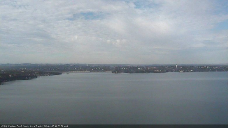 Lake Travis webcam, January 30, 2019 9:05 AM CT