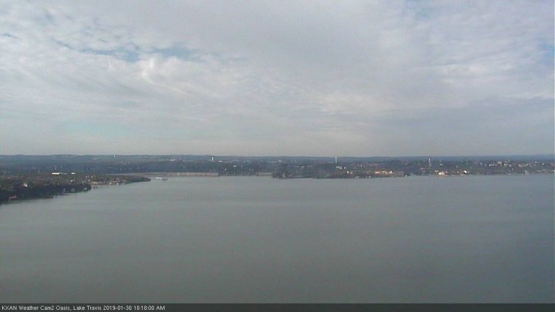 Lake Travis webcam, January 30, 2019 9:20 AM CT