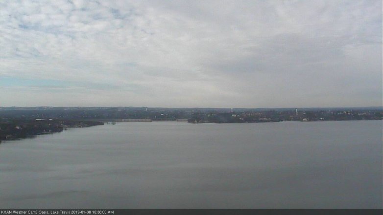 Lake Travis webcam, January 30, 2019 9:40 AM CT