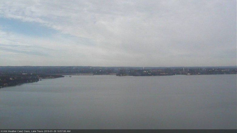 Lake Travis webcam, January 30, 2019 10:00 AM CT