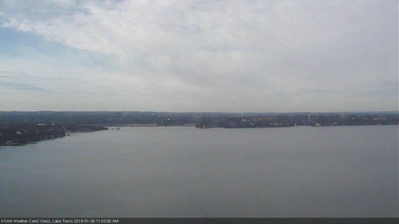 Lake Travis webcam, January 30, 2019 10:05 AM CT