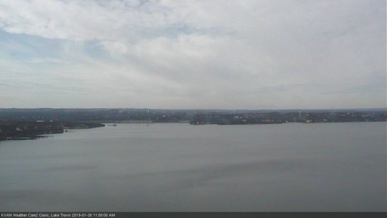 Lake Travis webcam, January 30, 2019 10:10 AM CT