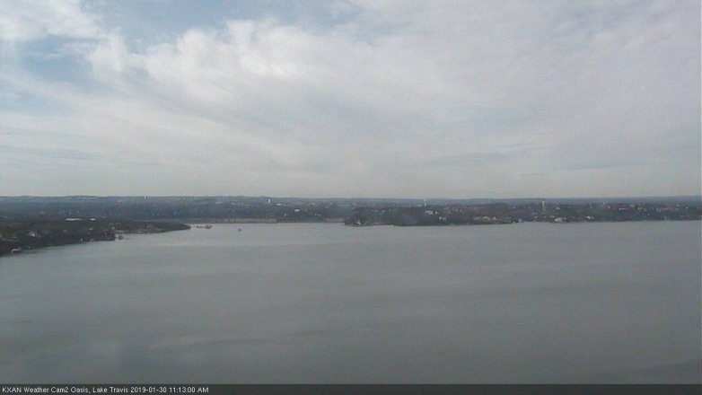 Lake Travis webcam, January 30, 2019 10:15 AM CT