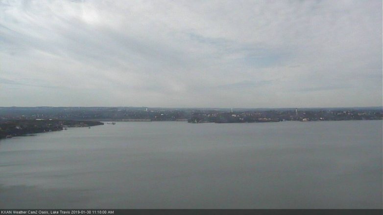 Lake Travis webcam, January 30, 2019 10:20 AM CT