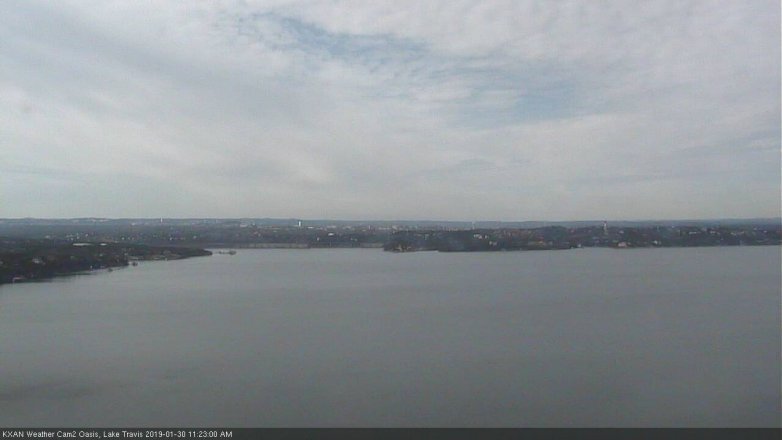 Lake Travis webcam, January 30, 2019 10:25 AM CT