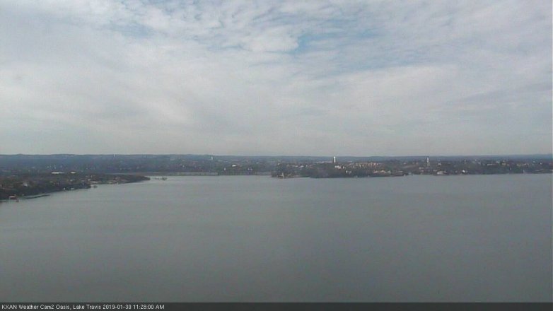 Lake Travis webcam, January 30, 2019 10:30 AM CT