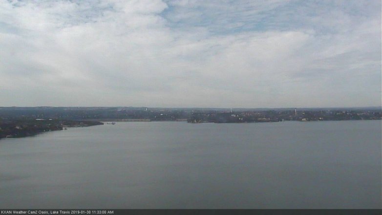Lake Travis webcam, January 30, 2019 10:35 AM CT