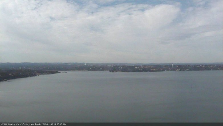 Lake Travis webcam, January 30, 2019 10:40 AM CT