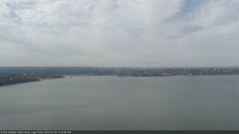 Lake Travis webcam, January 30, 2019 10:45 AM CT