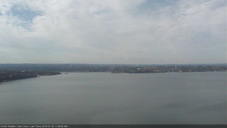 Lake Travis webcam, January 30, 2019 10:50 AM CT