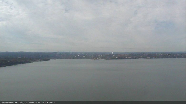 Lake Travis webcam, January 30, 2019 10:55 AM CT