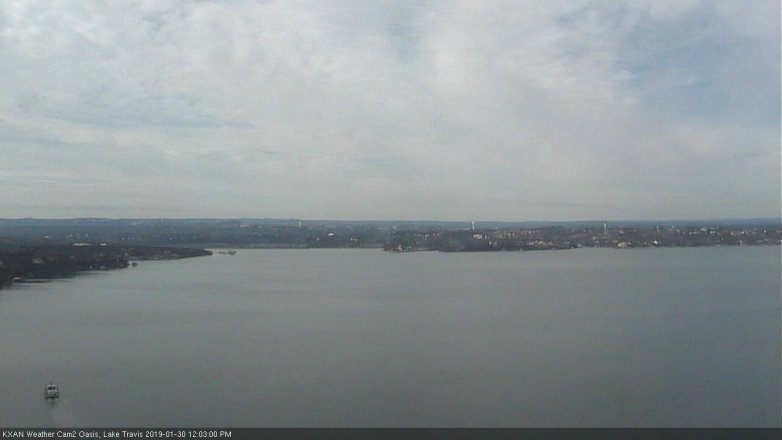 Lake Travis webcam, January 30, 2019 11:05 AM CT