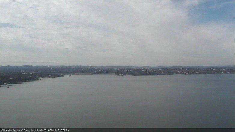 Lake Travis webcam, January 30, 2019 11:15 AM CT