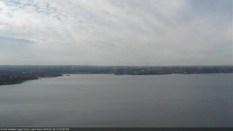 Lake Travis webcam, January 30, 2019 11:35 AM CT