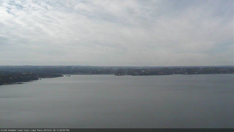 Lake Travis webcam, January 30, 2019 11:40 AM CT