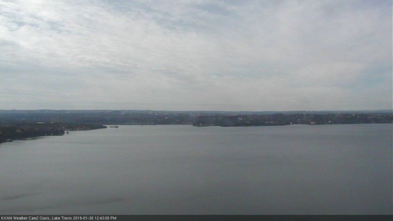 Lake Travis webcam, January 30, 2019 11:45 AM CT