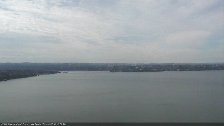 Lake Travis webcam, January 30, 2019 11:50 AM CT