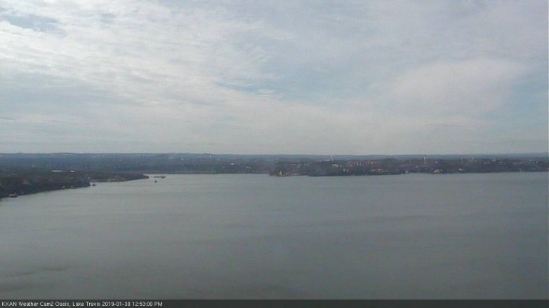 Lake Travis webcam, January 30, 2019 11:55 AM CT