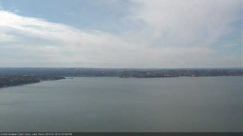 Lake Travis webcam, January 30, 2019 12:10 PM CT