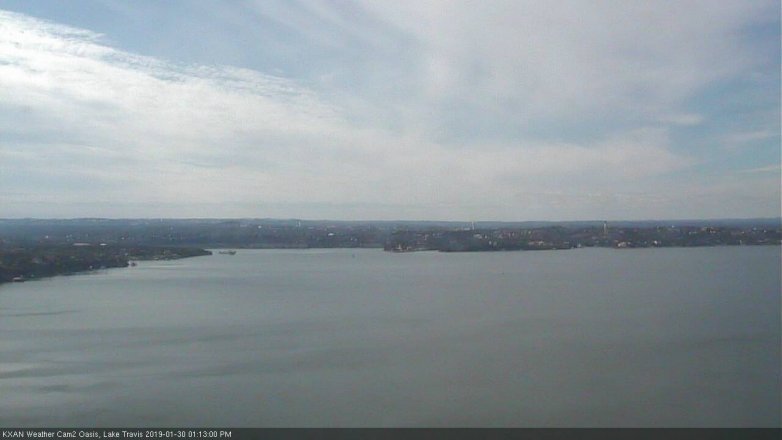 Lake Travis webcam, January 30, 2019 12:15 PM CT