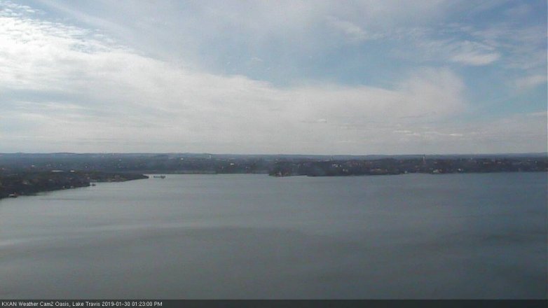 Lake Travis webcam, January 30, 2019 12:25 PM CT