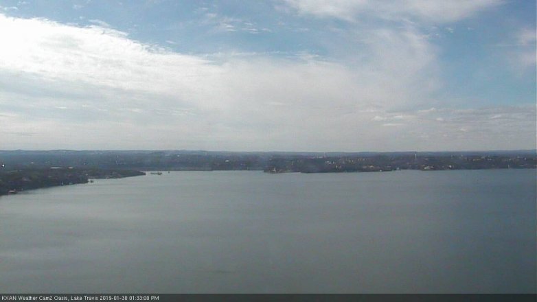 Lake Travis webcam, January 30, 2019 12:35 PM CT