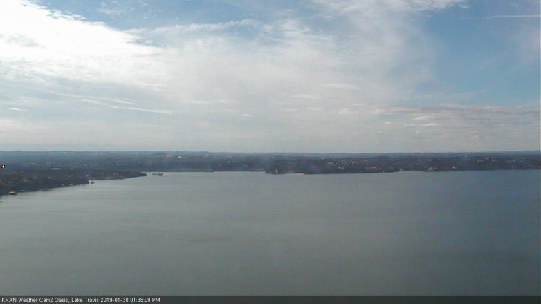 Lake Travis webcam, January 30, 2019 12:40 PM CT