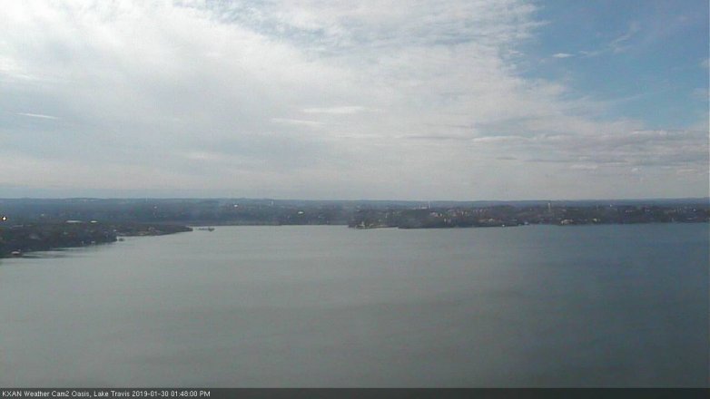 Lake Travis webcam, January 30, 2019 12:50 PM CT