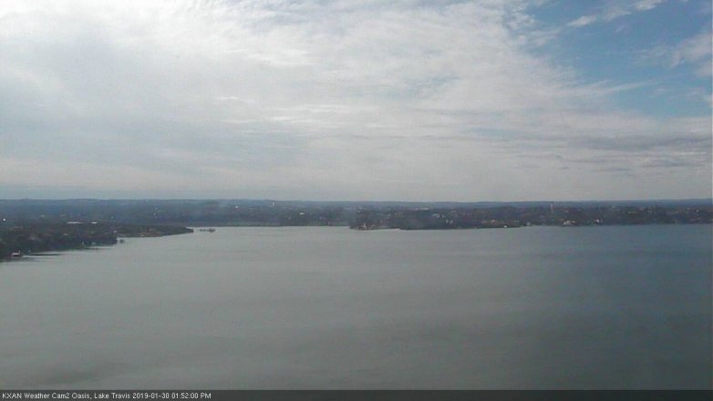 Lake Travis webcam, January 30, 2019 12:55 PM CT