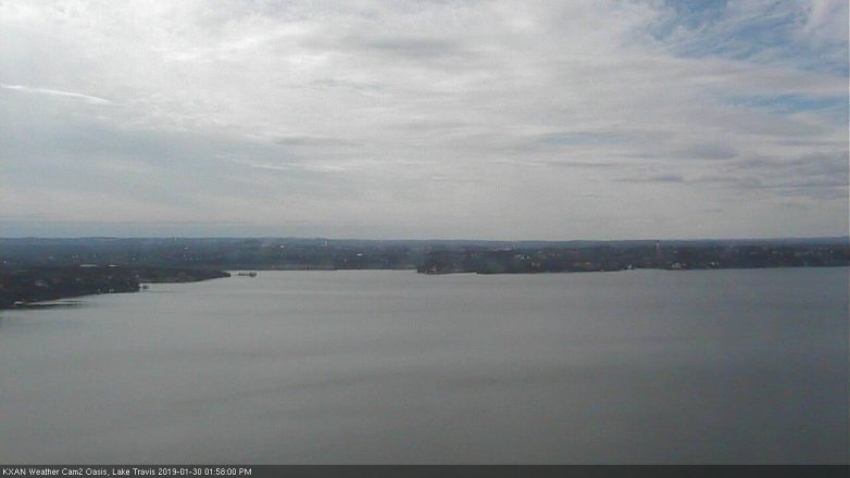 Lake Travis webcam, January 30, 2019 1:00 PM CT
