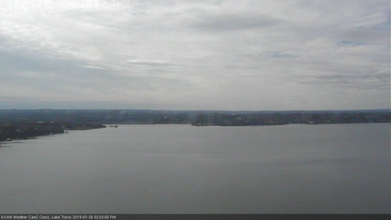 Lake Travis webcam, January 30, 2019 1:05 PM CT