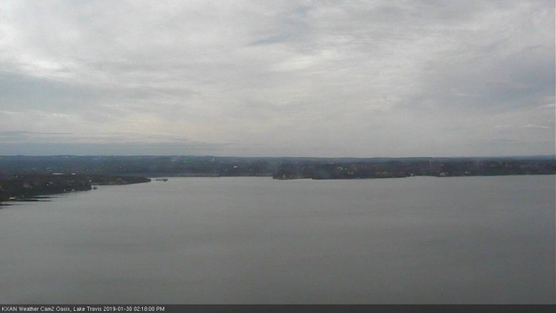 Lake Travis webcam, January 30, 2019 1:20 PM CT