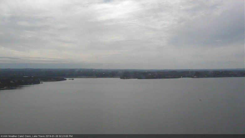Lake Travis webcam, January 30, 2019 1:25 PM CT