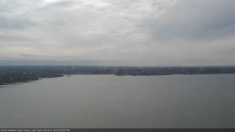 Lake Travis webcam, January 30, 2019 1:30 PM CT