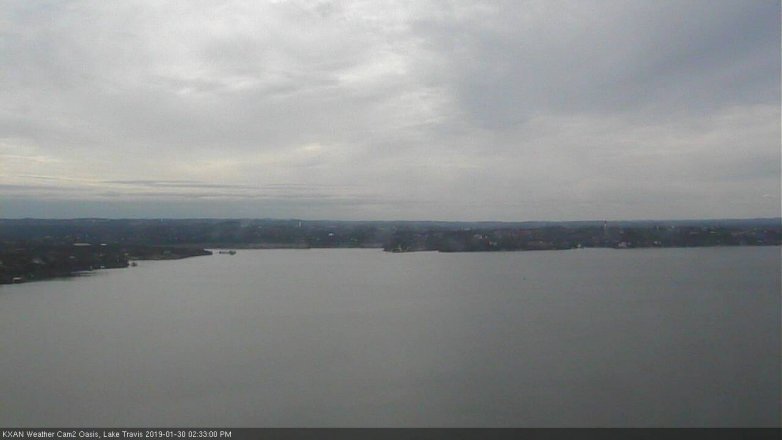 Lake Travis webcam, January 30, 2019 1:35 PM CT