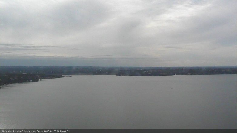 Lake Travis webcam, January 30, 2019 2:00 PM CT