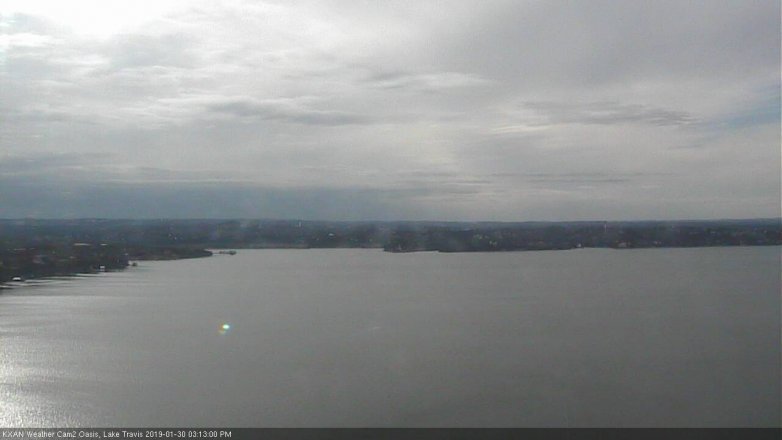 Lake Travis webcam, January 30, 2019 2:15 PM CT