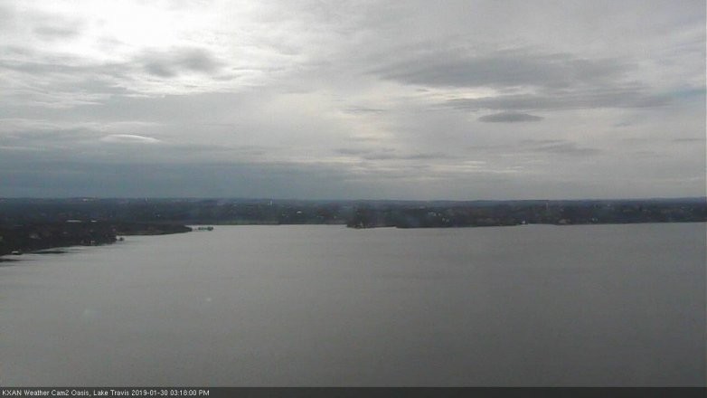 Lake Travis webcam, January 30, 2019 2:20 PM CT