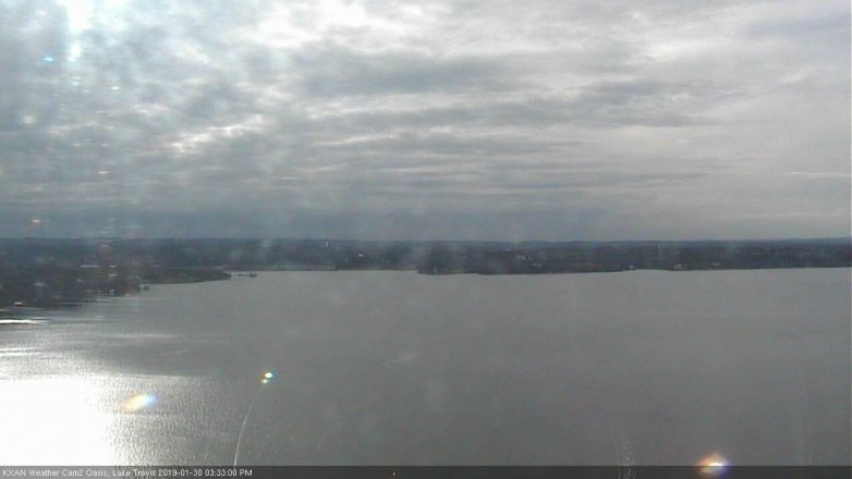 Lake Travis webcam, January 30, 2019 2:35 PM CT