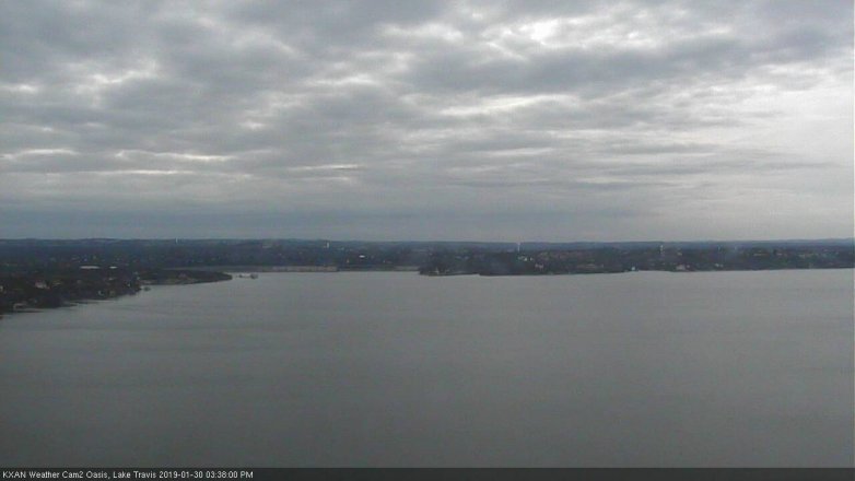 Lake Travis webcam, January 30, 2019 2:40 PM CT