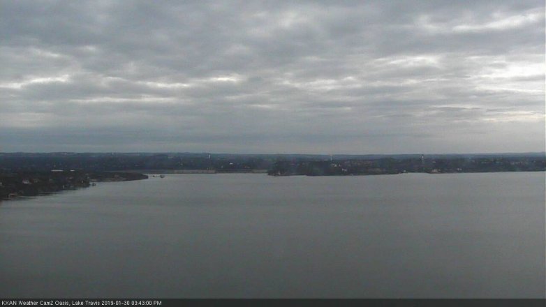 Lake Travis webcam, January 30, 2019 2:45 PM CT