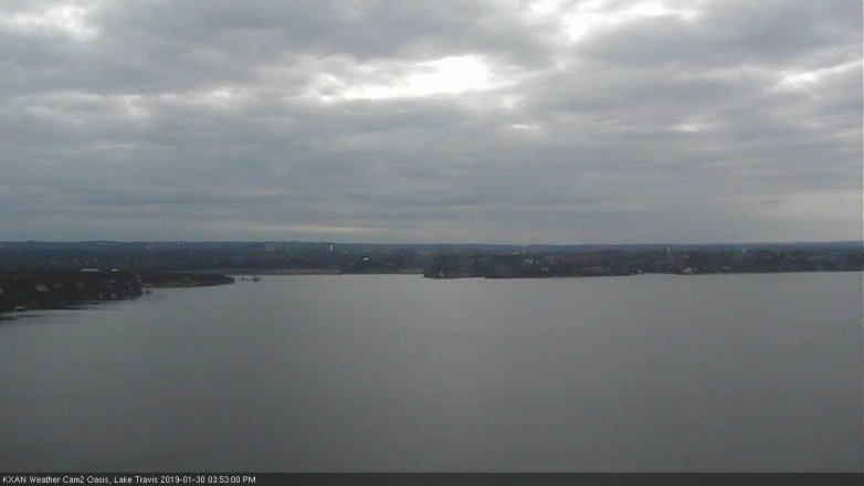 Lake Travis webcam, January 30, 2019 2:55 PM CT