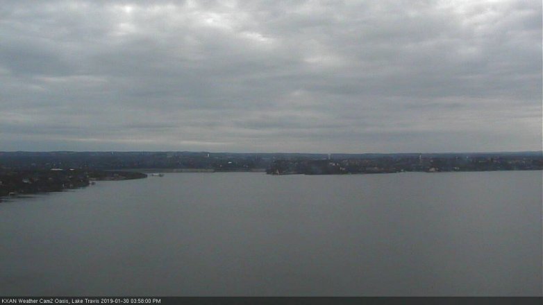 Lake Travis webcam, January 30, 2019 3:00 PM CT