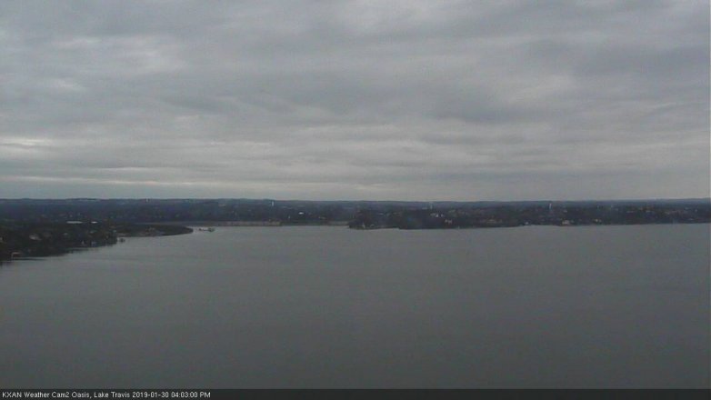 Lake Travis webcam, January 30, 2019 3:05 PM CT