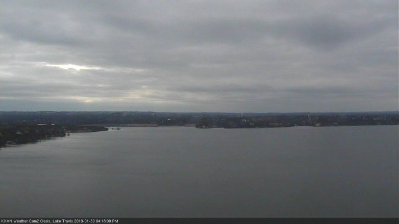 Lake Travis webcam, January 30, 2019 3:20 PM CT