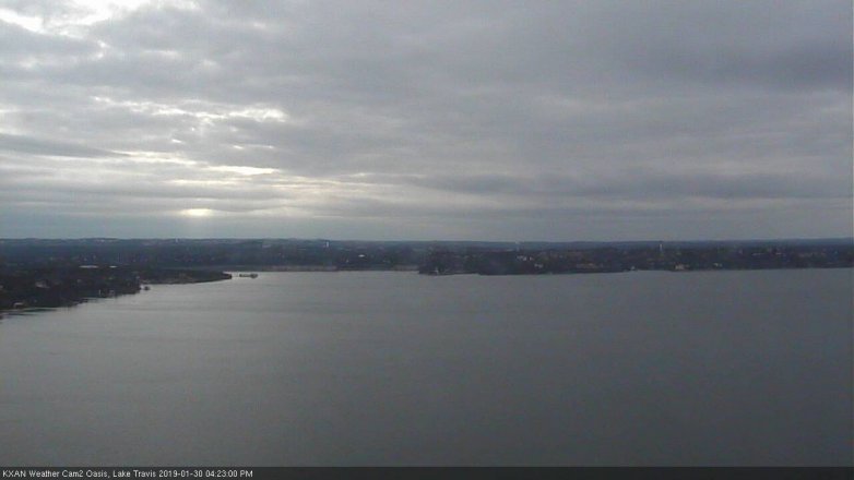 Lake Travis webcam, January 30, 2019 3:25 PM CT