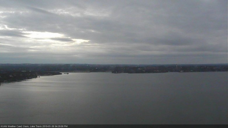 Lake Travis webcam, January 30, 2019 3:30 PM CT
