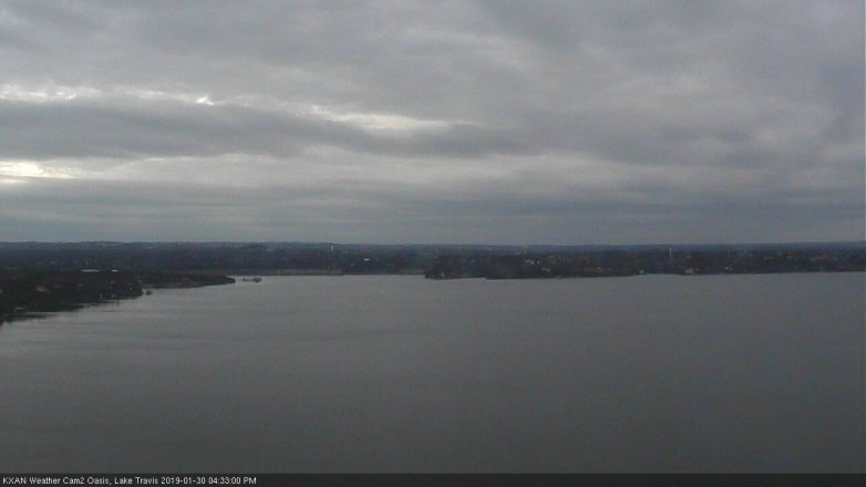 Lake Travis webcam, January 30, 2019 3:35 PM CT