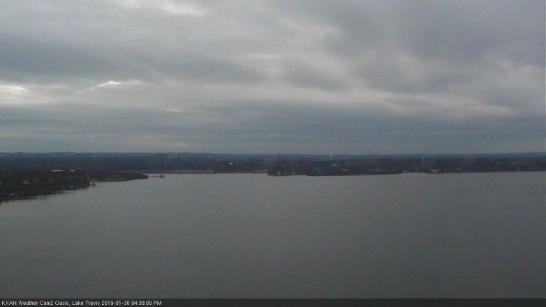 Lake Travis webcam, January 30, 2019 3:40 PM CT