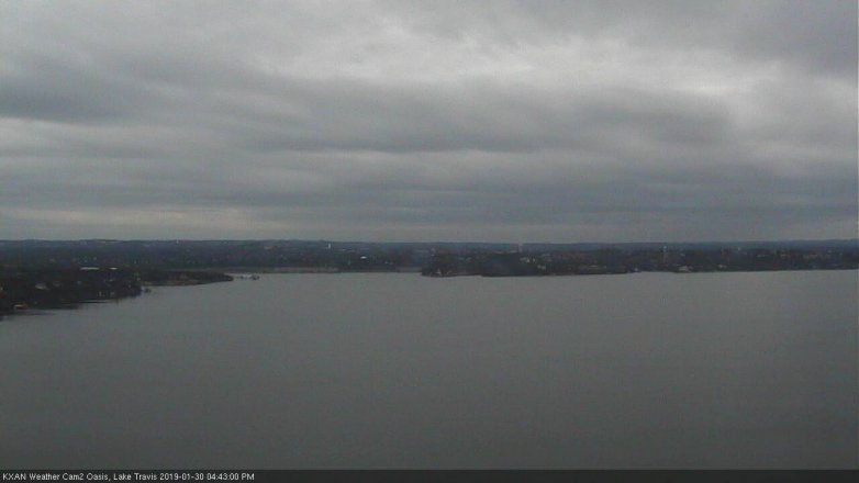 Lake Travis webcam, January 30, 2019 3:45 PM CT
